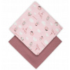 canpol babies Mušelínová plena BONJOUR PARIS 70 x 70 růžová 2 ks