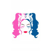 CUKROVÁ TLAČ jedlý obrázok na tortu Cukrová hmota Harley Quinn Joker Sticker+MENO