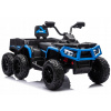 Štvorkolka ATV na batérie, 6 kolies s prívesom JC606 24V 4x4, modrá