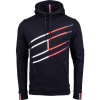 Tommy Hilfiger GRAPHIC HOODY tmavo modrá,biela,červená Pánska mikina S