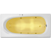Arttec ARTTEC RHEY SURF + CHROMO 170 x 75 hydromasážna akrylátová vaňa Biela PAN04374