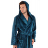 Vestis Unisex Petrolejový Župan s Kapucí Siena - Model 31 56 6430 - M
