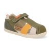 Barefoot dětské sandály Biomecanics - Pique Kaky khaki