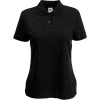 Fruit of the Loom Polokošile Lady-Fit 65/35 Polo, krátký rukáv, dámská COT16321200200-black Černá XS