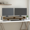Stojan na monitor medovo-hnedý 100x27x14 cm masívna borovica-ForU-814007