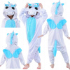 Pyžamo, župán - Louyimeng pyžamy veľkosť 140 fialová (Unicorn Pyžamy pre deti Kigurumi 138-148 cm)
