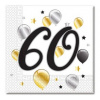 Procos servítky s číslom 60 milestone 33x33cm 20ks