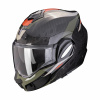 Moto přilba SCORPION EXO-TECH EVO CARBON ROVER černo/zelená - Velikost XL