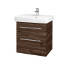 Dreja Umývadlová skrinka Q MAX SZZ2 60 - D25 Teak / Úchytka T02 / D25 Teak