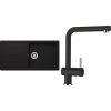 Set Schock S23-3 (dřez Formhaus D-100L Onyx + baterie Epos Onyx)