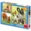 DINO Puzzle Rodinka 3x55 dielikov