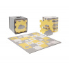 Kinderkraft | KINDERKRAFT select - Penové puzzle LUNO 30ks šedá/žltá | AG0383