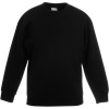 Fruit of the Loom Mikina Classic Kids Set-In Sweat, dětská COT162041002a5-black Černá 128