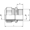LAPP SKINDICHT® CN-M 16X1,5 káblová priechodka, 52032610, od 8 mm, do 10.5 mm, M16, 5 ks; 52032610