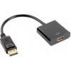 LANBERG AD-0009-BK adapter Displayport(M)->HDMI(F) 10cm