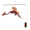 Červený Závesný Lietajúci Drak 37cm Varianta: Červený Závesný Lietajúci Drak 37cm