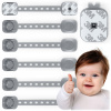 Ricokids Bezpečnostní zařízení pro otevírání skříněk 798201 6 ks šedá