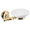 Sapho PERLA mydeľnička, keramika, zlato PE1065