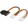 PremiumCord Napájecí Y kabel k HDD Serial ATA na 3x 5,25