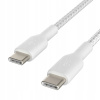 Belkin BOOST CHARGE Braided opletený nabíjací a dátový USB-C/USB-C pre iPhone/iPad/MacBook/AirPods - 2 ks - 2 m CAB004bt2MWH2PK