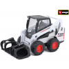 Kovový model Bburago Bobcat S590 10 cm Skid-Steer Loader w/grapple (4893993318025)