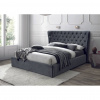 SIGNAL MEBLE Manželská posteľ 160x200 CARVEN VELVET, sivá bluvel 14