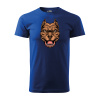 Sablio Tričko s potlačou Pitbull Brown - modré 4XL
