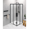 Polysan ALTIS BLACK štvorcová sprchová zástena 800x800 mm, rohový vstup, číre sklo AL1582BAL1582B