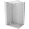 Mexen Lunar Duo, výklopný sprchový kút 105 x 85 cm, 8mm číre sklo, oceľový profil, 834-105L-085P-97-00