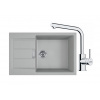 FRANKE SETT116Š tectonitový drez 780x500 mm S2D 611-78 XL šedá+batéria FS 3230.031 Chróm FRA 143.0687.354