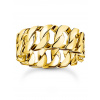 Thomas Sabo TR2497-413-39-58 ring - chain links wide gold plated Ladies