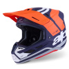 Přilba SM7 CORE, ALPINESTARS (oranžová/modrá/bílá/matná, vel. XL)