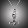 Daniel Dawson Pánský náhrdelník Thórovo kladivo - MJOLNIR, pradávná runa NH1185-WJ-603 60 cm Vintage Náhodná