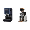 Gaggia New Classic E24 BC, blue + Eureka Mignon Single Dose PRO, Chrome & Oak