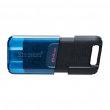 Kingston Technology DataTraveler 80 M USB kľúč 64 GB USB Typ-C 3.2 Gen 1 (3.1 Gen 1) Čierna, Modrá (DT80M/64GB)