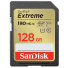 SanDisk SDXC 128GB Extreme 180MB/s Class 10 UHS-I U3 V30 SDSDXVA-128G-GNCIN