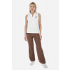 NOHAVICE LA MARTINA WOMAN WIDE LEGS PANTS HEAVY VI COCOA BROWN