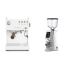 Ascaso Steel DUO PID, White&Wood + Eureka Atom W 65, chrome