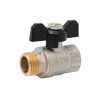 Ermetiq Mosadzný guľový ventil 3/8