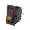 SCI Vypínač SPDT; pol: 2; ON-ON; 20A/12VDC; čierna; LED,bodové; 12VDC