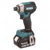 Makita - 18V AKU rázový skrutkovač, 2x aku 5,0 Ah Li-Ion, nabíjačka DTD201RTJ