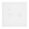 Smart Wi-Fi vypínač do steny, 2-gang, biely