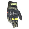 rukavice HALO, ALPINESTARS (černá/zelená/žlutá fluo, vel. L) M120-652-L