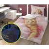 DETEXPOL Svietiace obliečky Mačiatko Little Princess Bavlna, 140/200, 70/80 cm