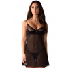 Obsessive Sexy košieľka Stelisa Chemise Čierna S/M