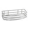 AQUALINE 37004 Chróm line drôtená polica jednoduchá, strieborná