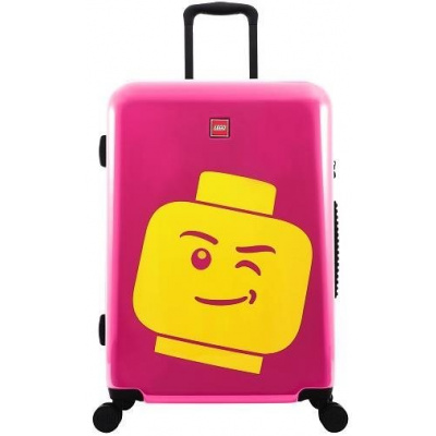 Cestovný kufor LEGO Luggage ColourBox Minifigure Head 24" - Berry (5711013080693)