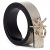 Opasok - Calvin Klein Black Belt, Golden - Dámsky produkt (Calvin Klein Double -kožený pás 90)