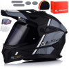 Prilba LS2 MX702 Pioneer II Hill Matt Black White, homologácia 22.06