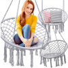 Verk 27127 Závesné kreslo so strapcami 120 kg, 60 cm, sivé